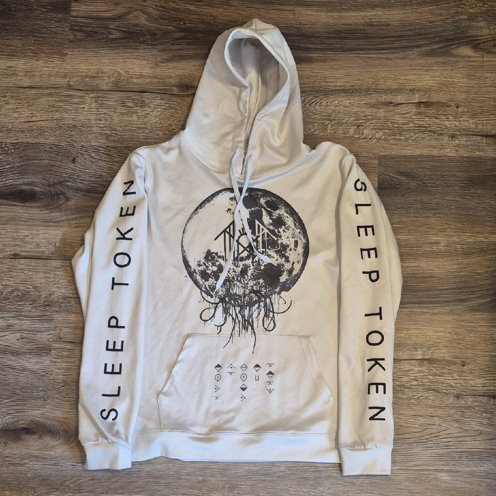 Men's Cream Graphic Hoodie